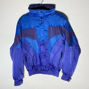 Vintage 90’s Couloir Blue Purple Ski Jacket Winter Coat 12